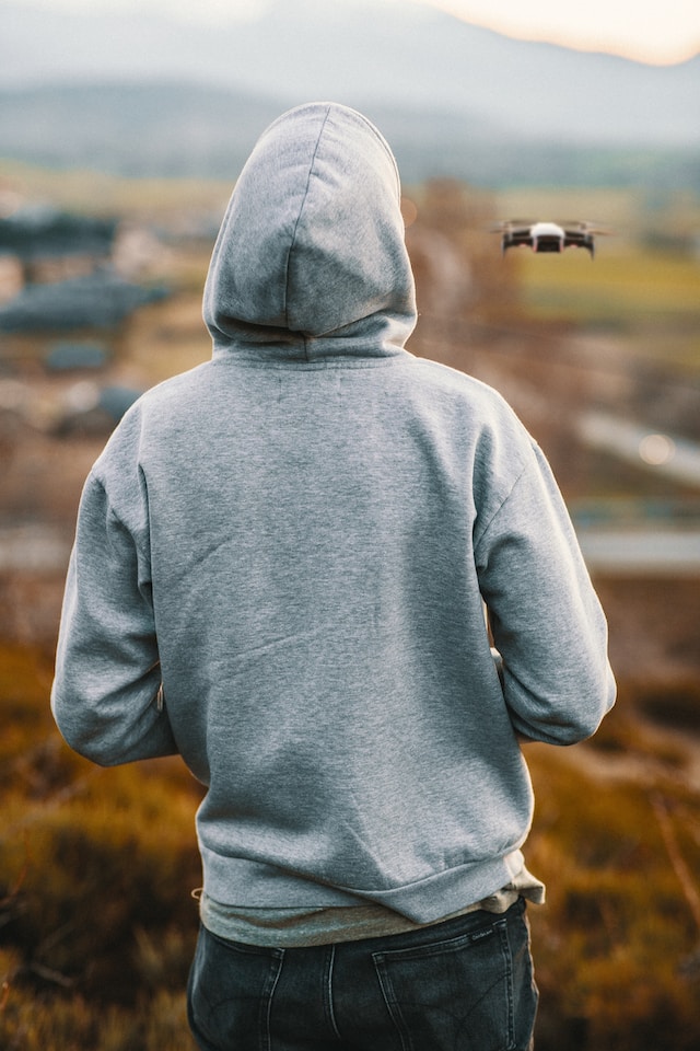 Grey hoodie